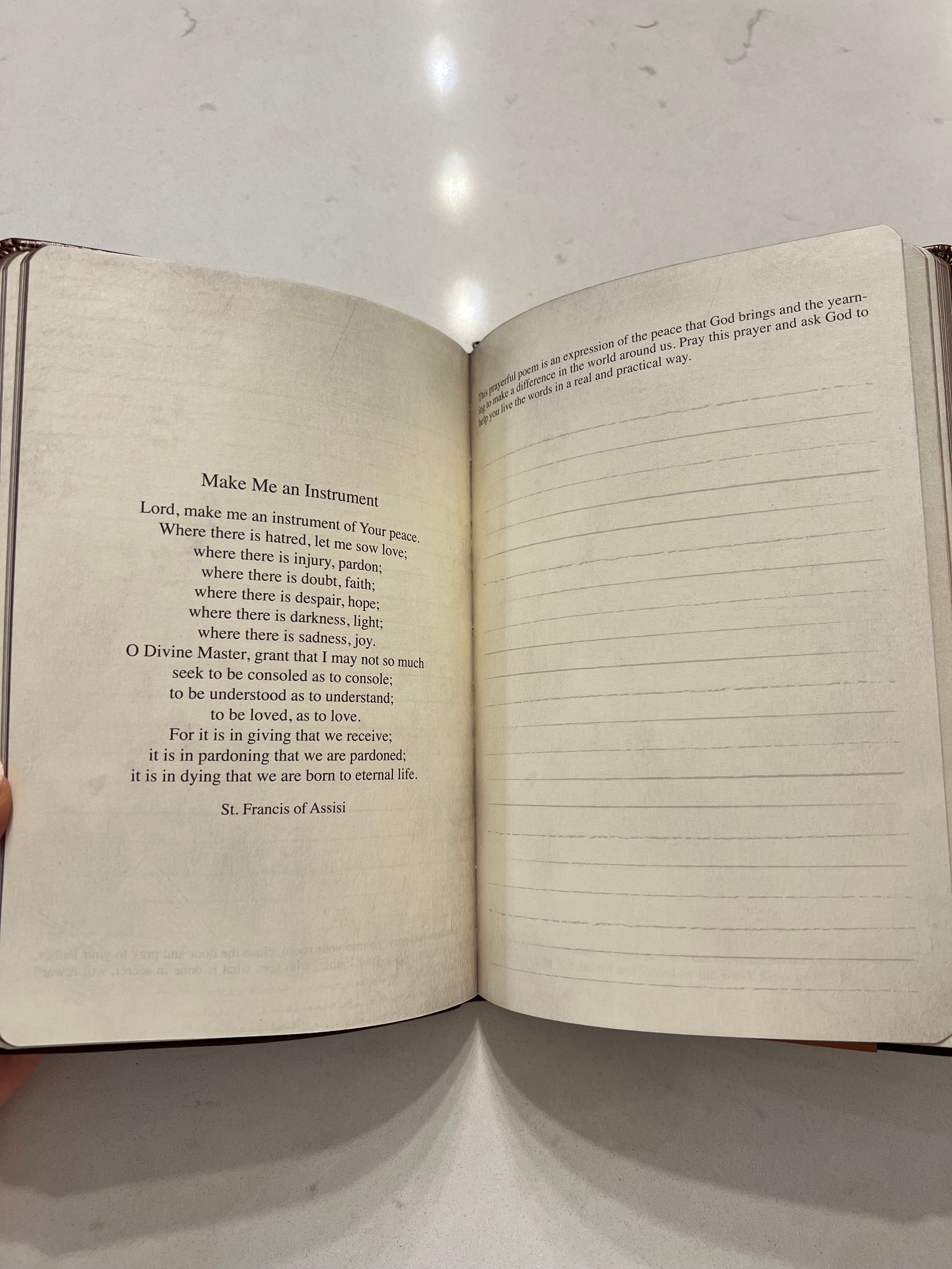 Diario de Oración Cuero Café