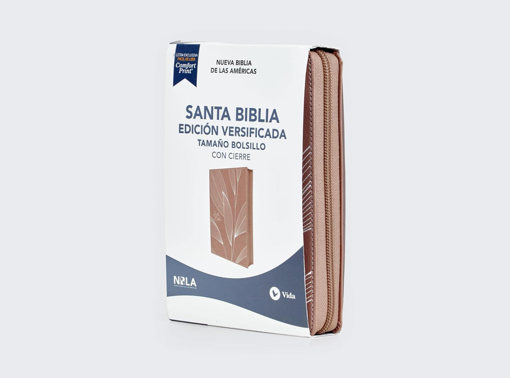 Biblia (NBLA) Edición versificada, Tamaño bolsillo, Leathersoft, Oro Rosa