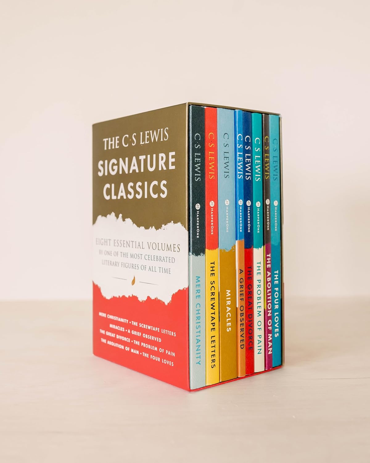 The C. S. Lewis Signature Classics (8-Volume Box Set): An Anthology of 8 C. S. Lewis Titles: Mere Christianity, The Screwtape Letters, Miracles, The Great Divorce, The Problem of Pain, A Grief Observed, The Abolition of Man, and The Four Loves