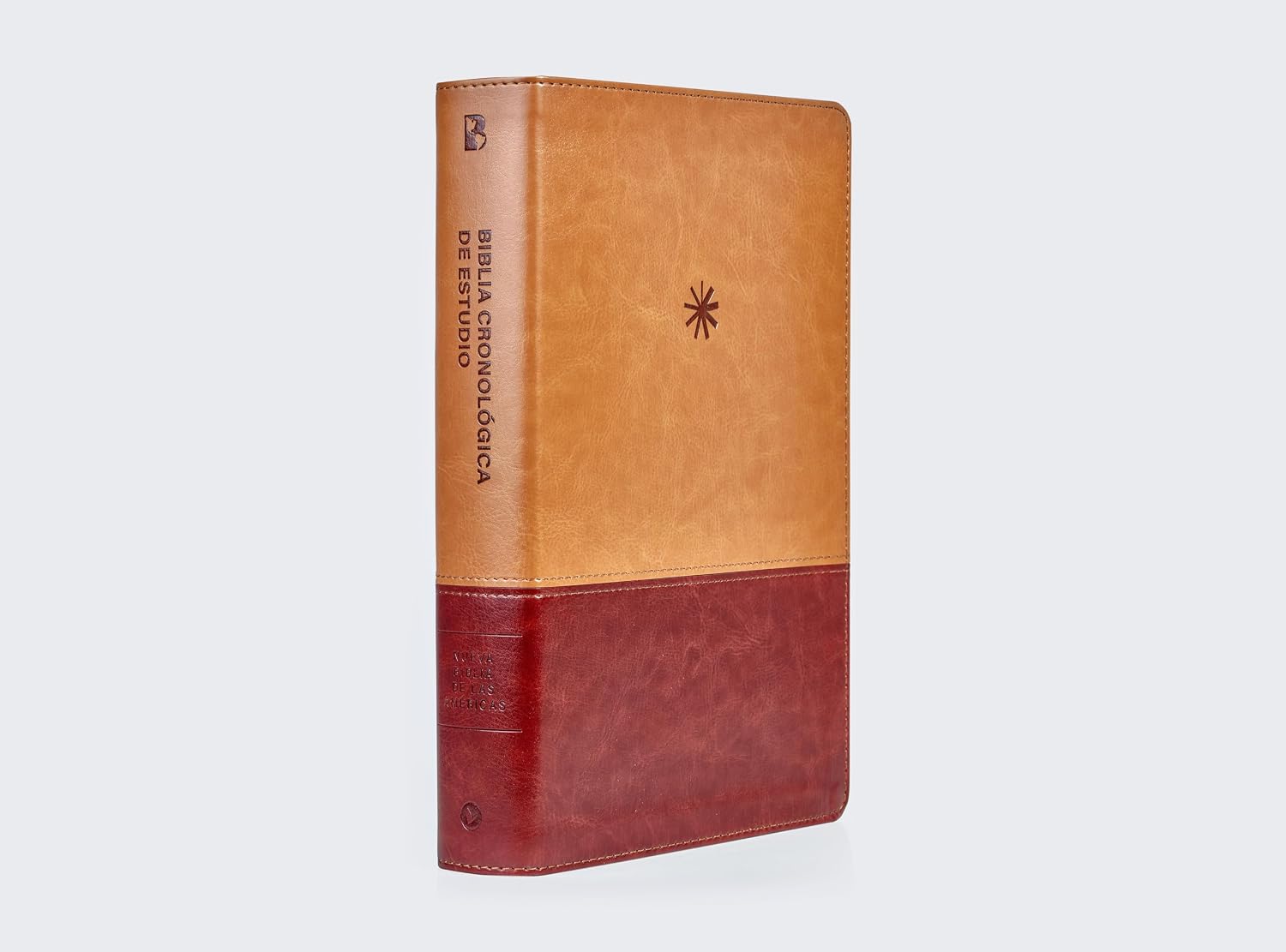 Biblia (NBLA) Cronológica de Estudio, Leathersoft dos tonos café