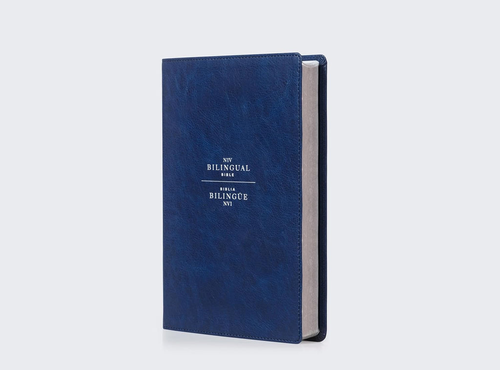 Biblia Bilingüe (NIV/NVI), Leathersoft™ Azul