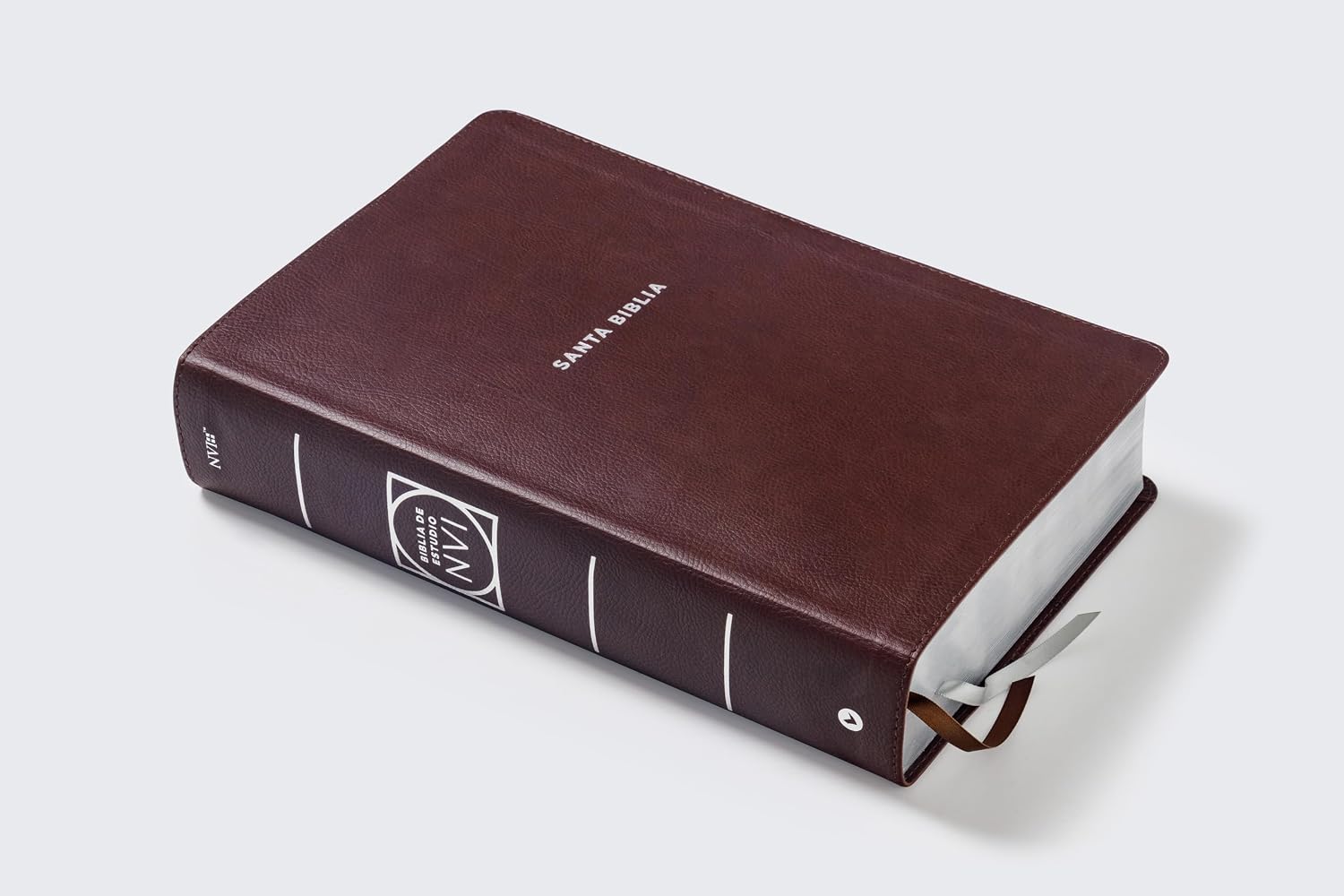 Biblia de Estudio (NVI) Actualizada, Leathersoft™ Café, Letra Grande