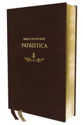 Biblia (RVR) de Estudio Patrística, LeatherSoft™ Marrón : La Sabiduría del Cristianismo Antiguo, siglos I al VI
