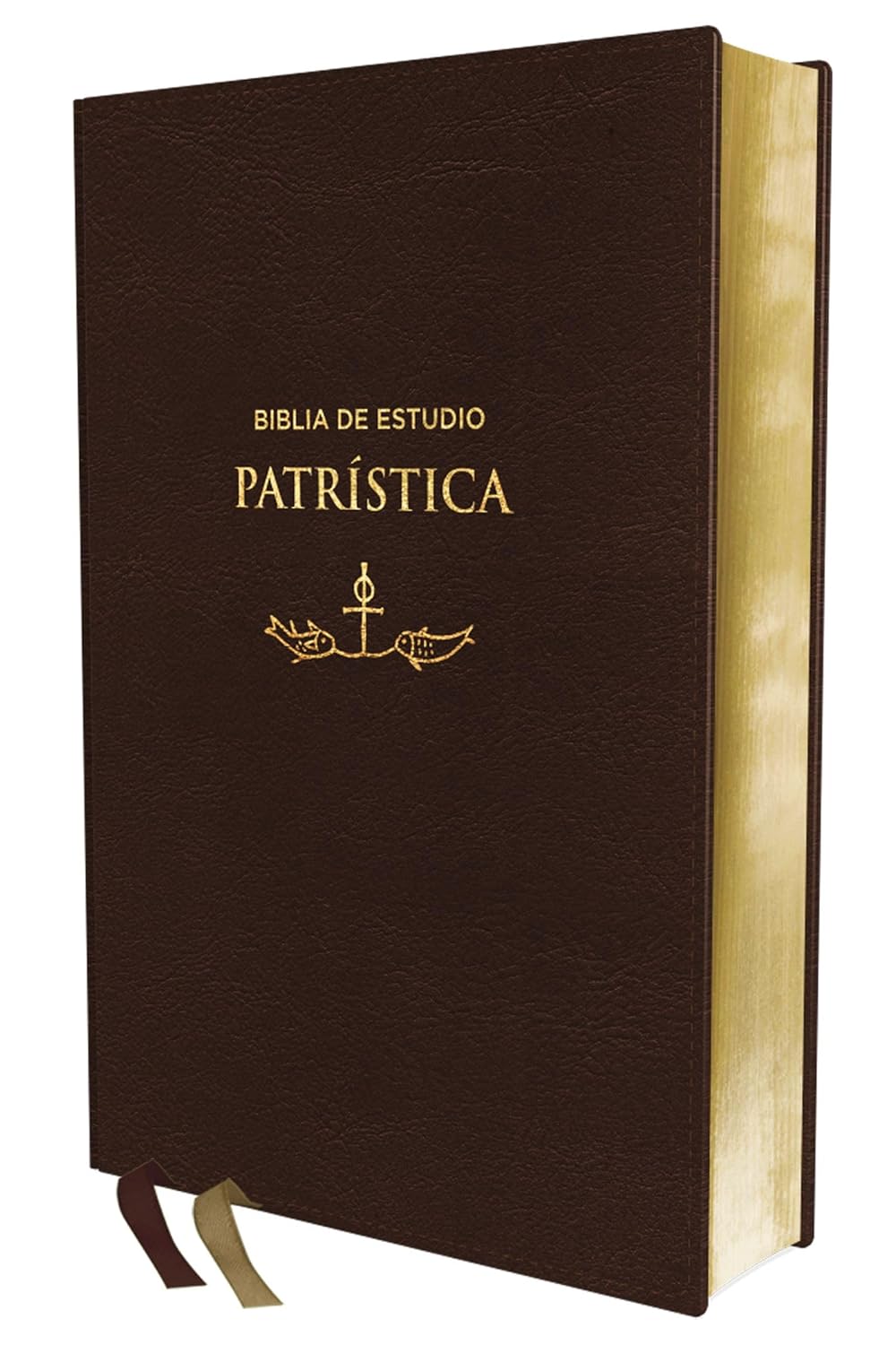 Biblia (RVR) de Estudio Patrística, LeatherSoft™ Marrón : La Sabiduría del Cristianismo Antiguo, siglos I al VI