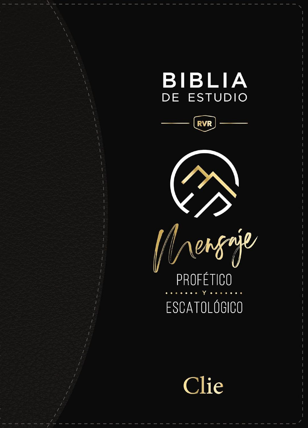 Biblia (RVR) de Estudio del Mensaje Profético y Escatológico, LeatherSoft™ Negro, con Índice