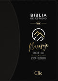 Biblia (RVR) de Estudio del Mensaje Profético y Escatológico, LeatherSoft™ Negro, con Índice
