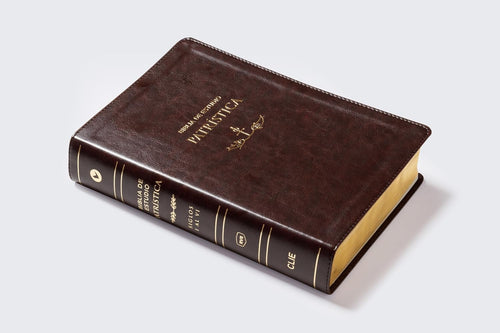 Biblia (RVR) de Estudio Patrística, LeatherSoft™ Marrón : La Sabiduría del Cristianismo Antiguo, siglos I al VI