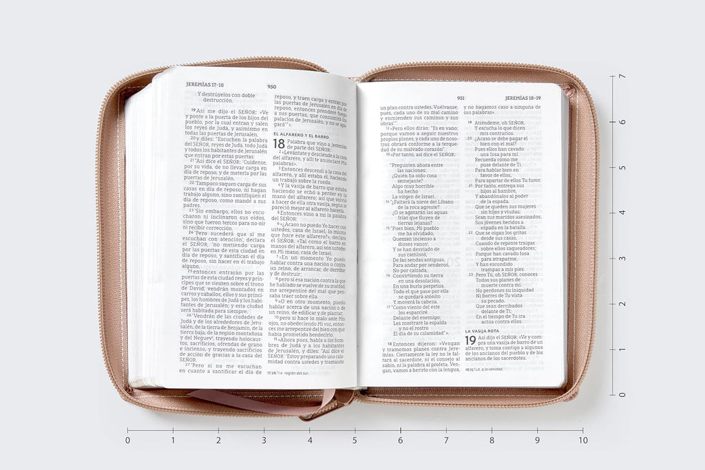 Biblia (NBLA) Edición versificada, Tamaño bolsillo, Leathersoft, Oro Rosa