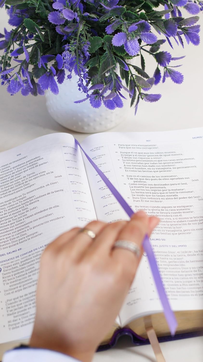 Nueva Biblia (NBLA) para el Estudio Inductivo, LeatherSoft™ Morada