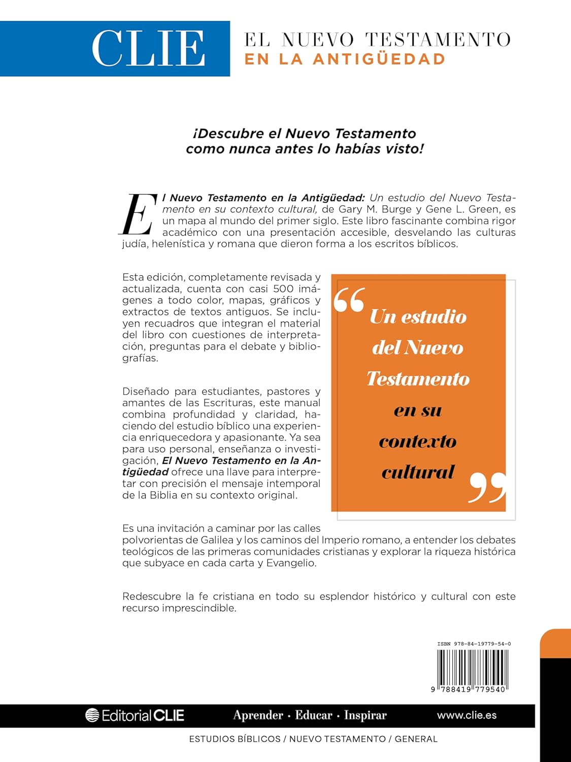 Nuevo Testamento en la Antigüedad: Un estudio del Nuevo Testamento en su contexto cultural