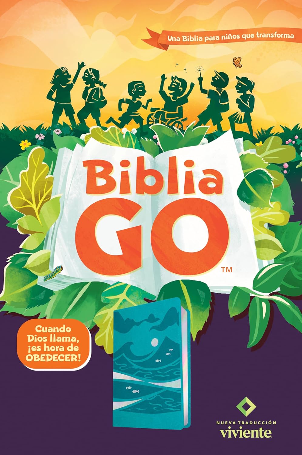Biblia (NTV) GO para Niños, SentiPiel, Verde Azulado: Una Biblia para niños que transforma