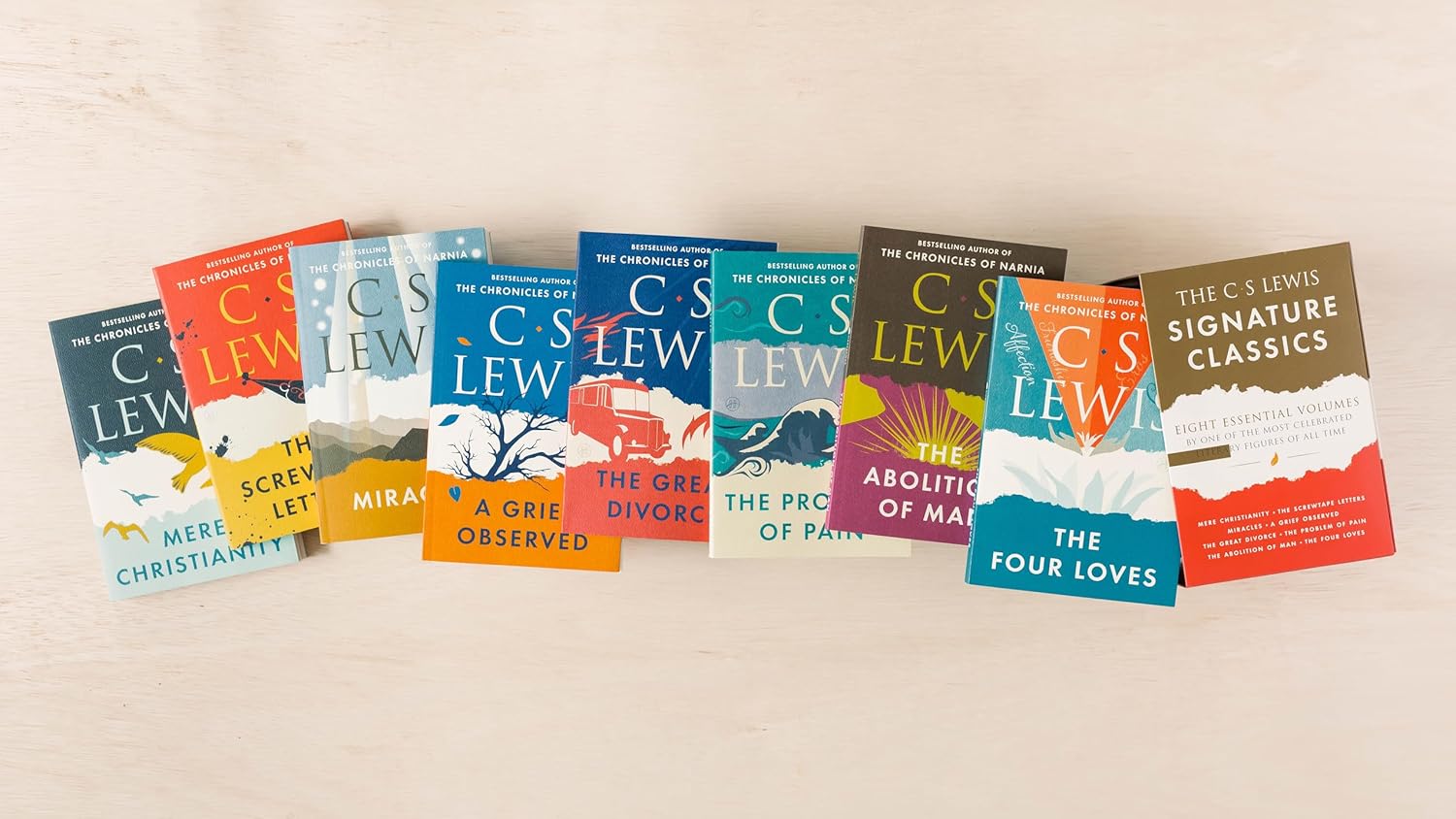 The C. S. Lewis Signature Classics (8-Volume Box Set): An Anthology of 8 C. S. Lewis Titles: Mere Christianity, The Screwtape Letters, Miracles, The Great Divorce, The Problem of Pain, A Grief Observed, The Abolition of Man, and The Four Loves