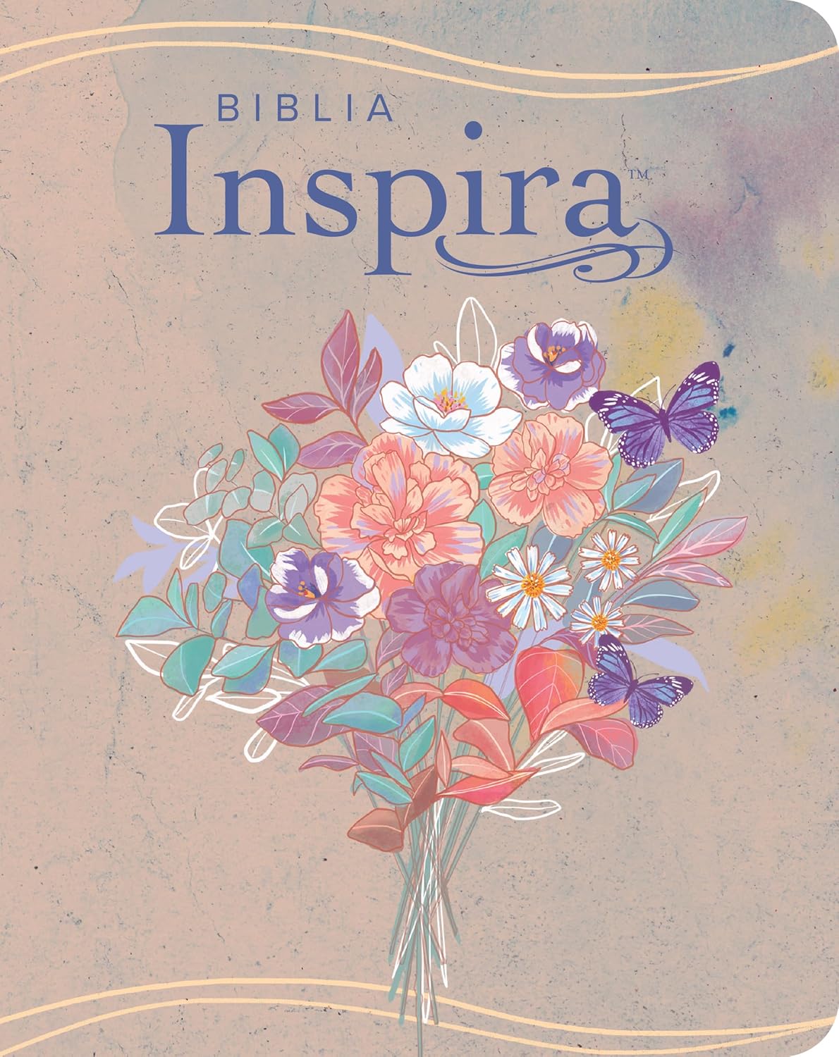 Biblia Inspira (NTV) con Filament, SentiPiel™ Acuarela Rosa