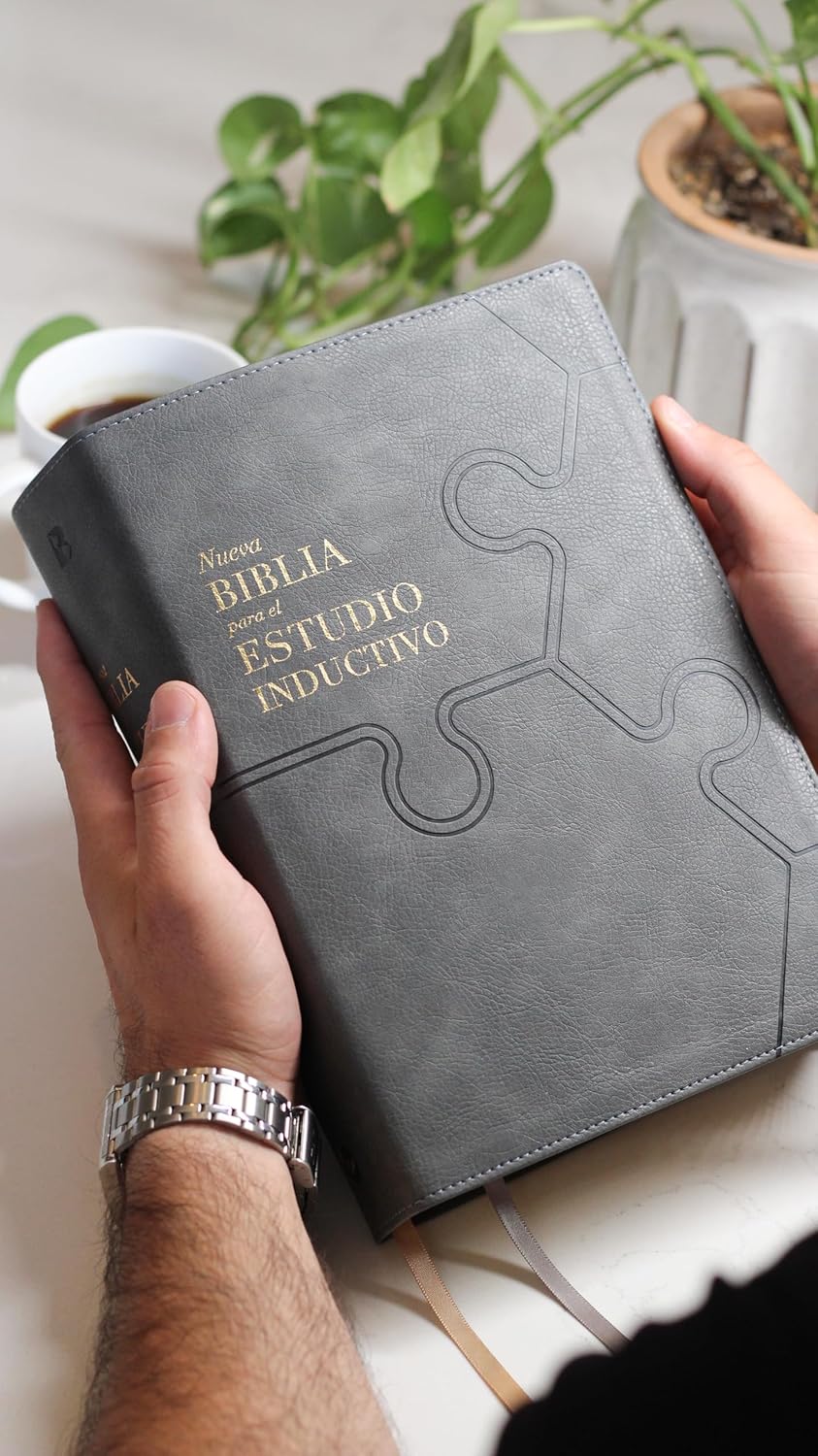 Nueva Biblia (NBLA) para el Estudio Inductivo, LeatherSoft™ Gris