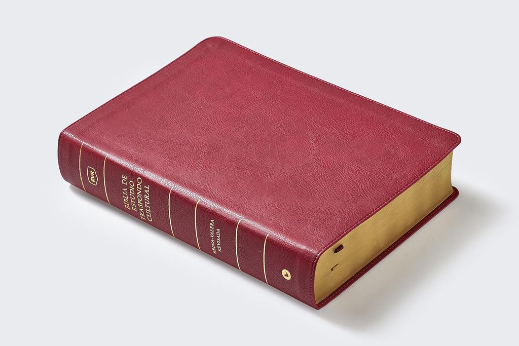 Biblia (RVR) de estudio trasfondo cultural, LeatherSoft™ Rojo Vino: Explora el mundo antiguo de la Escritura