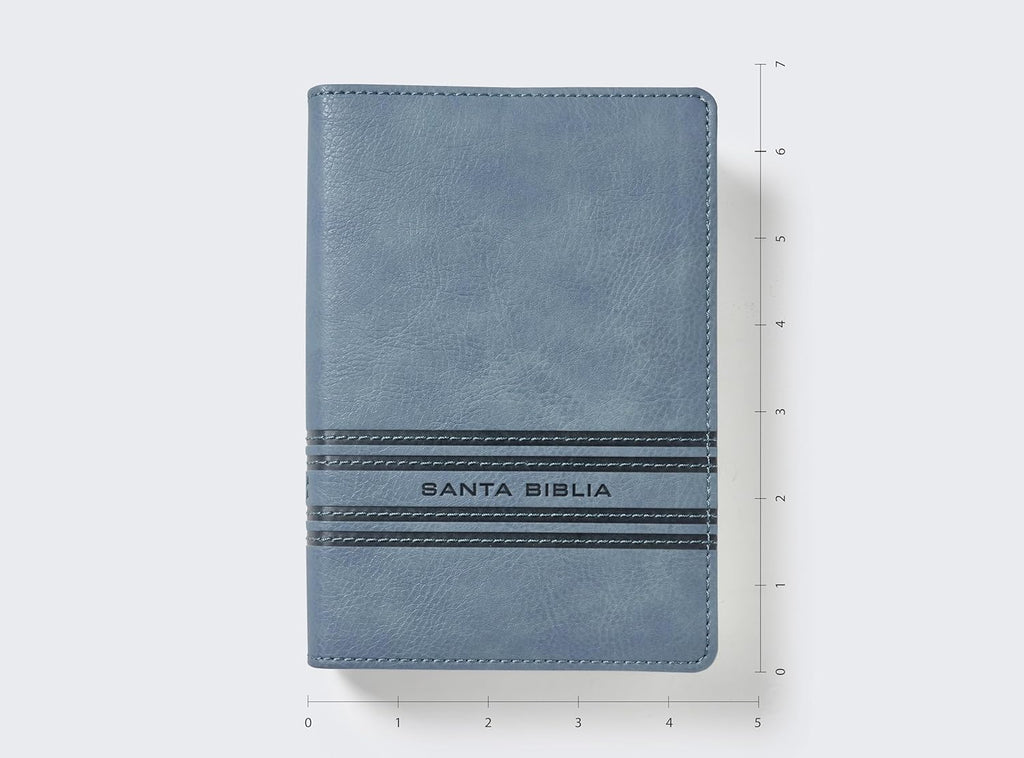 Biblia (NBLA) Edición versificada, Tamaño bolsillo, Leathersoft, Gris