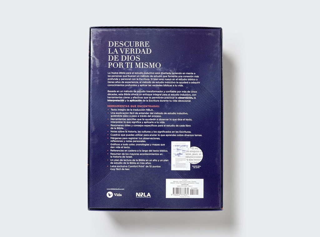 Nueva Biblia (NBLA) para el Estudio Inductivo, LeatherSoft™ Morada