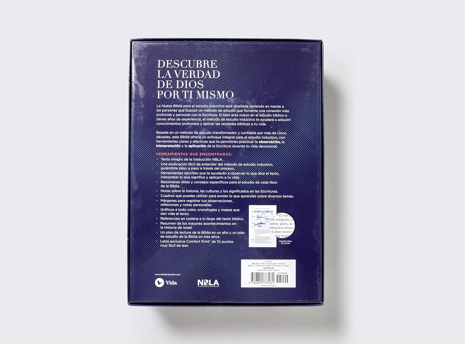 Nueva Biblia (NBLA) para el Estudio Inductivo, LeatherSoft™ Morada
