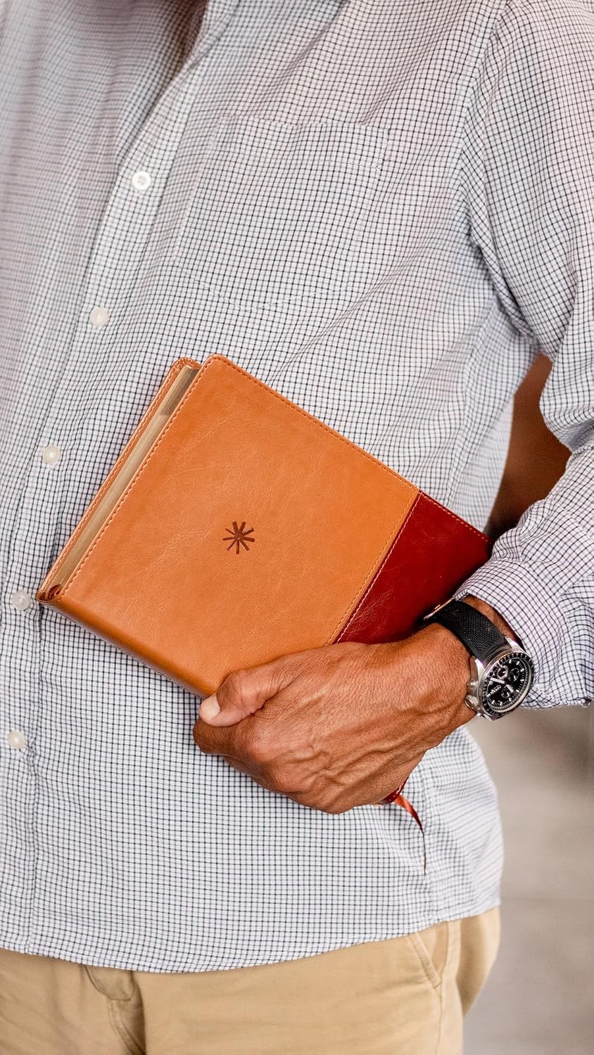 Biblia (NBLA) Cronológica de Estudio, Leathersoft dos tonos café