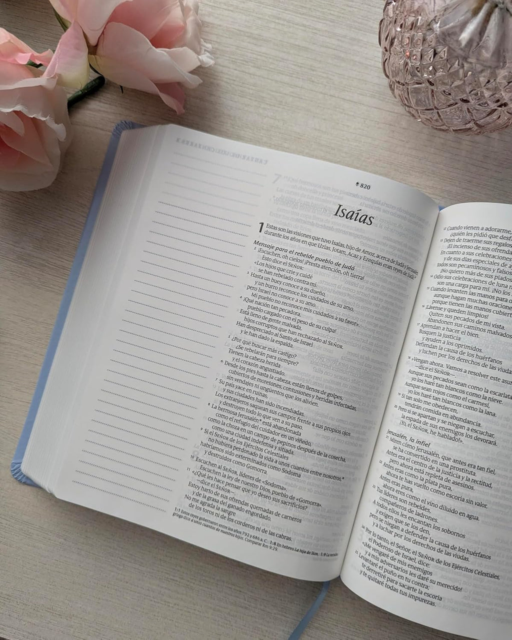 Biblia (NTV) de Margen Amplio con Filament, Sentipiel Floral