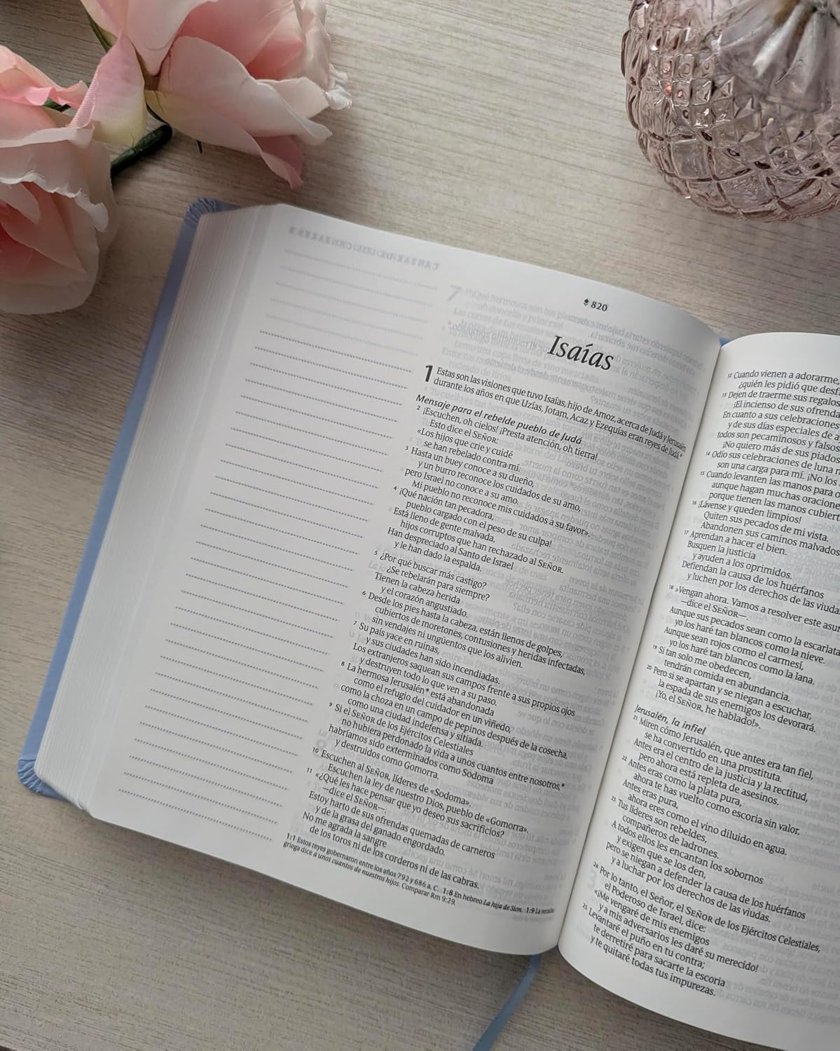 Biblia (NTV) de Margen Amplio con Filament, Sentipiel Floral