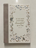 Libreta Cuero Beige-Crema “Ecc. 3:11”
