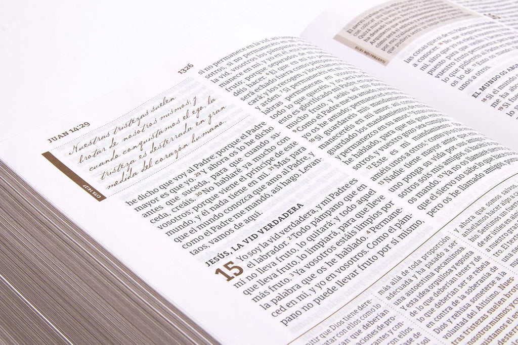 Biblia de Estudio Spurgeon (RV60), Negro Piel Genuina