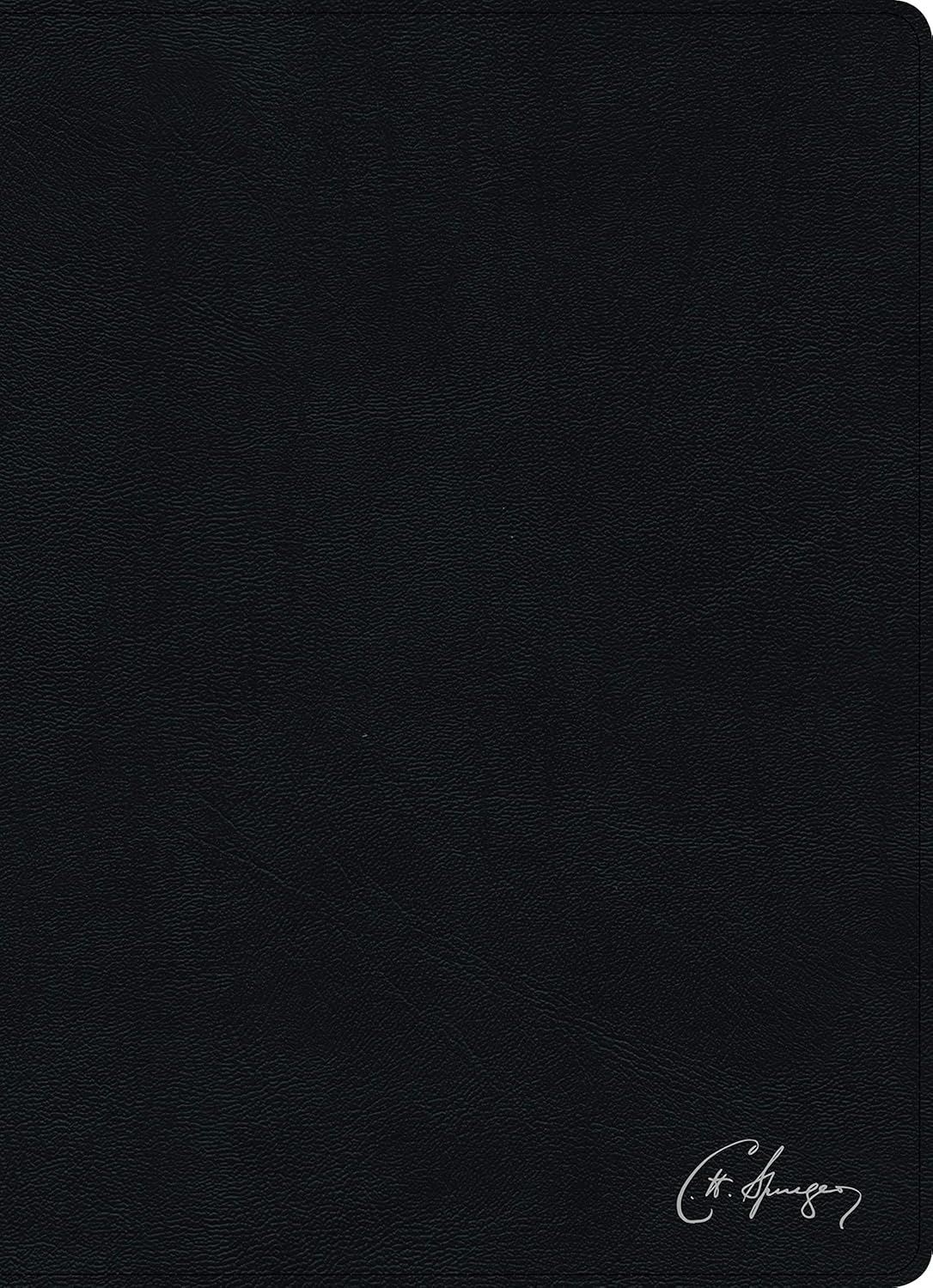 Biblia de Estudio Spurgeon (RV60), Negro Piel Genuina