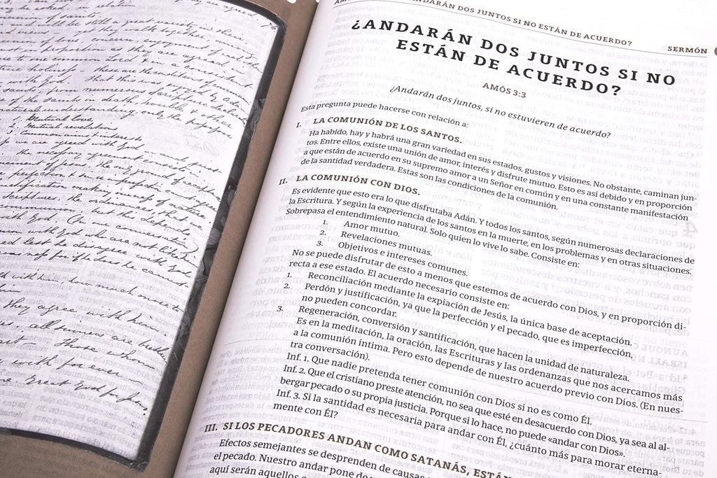 Biblia de Estudio Spurgeon (RV60), Negro Piel Genuina