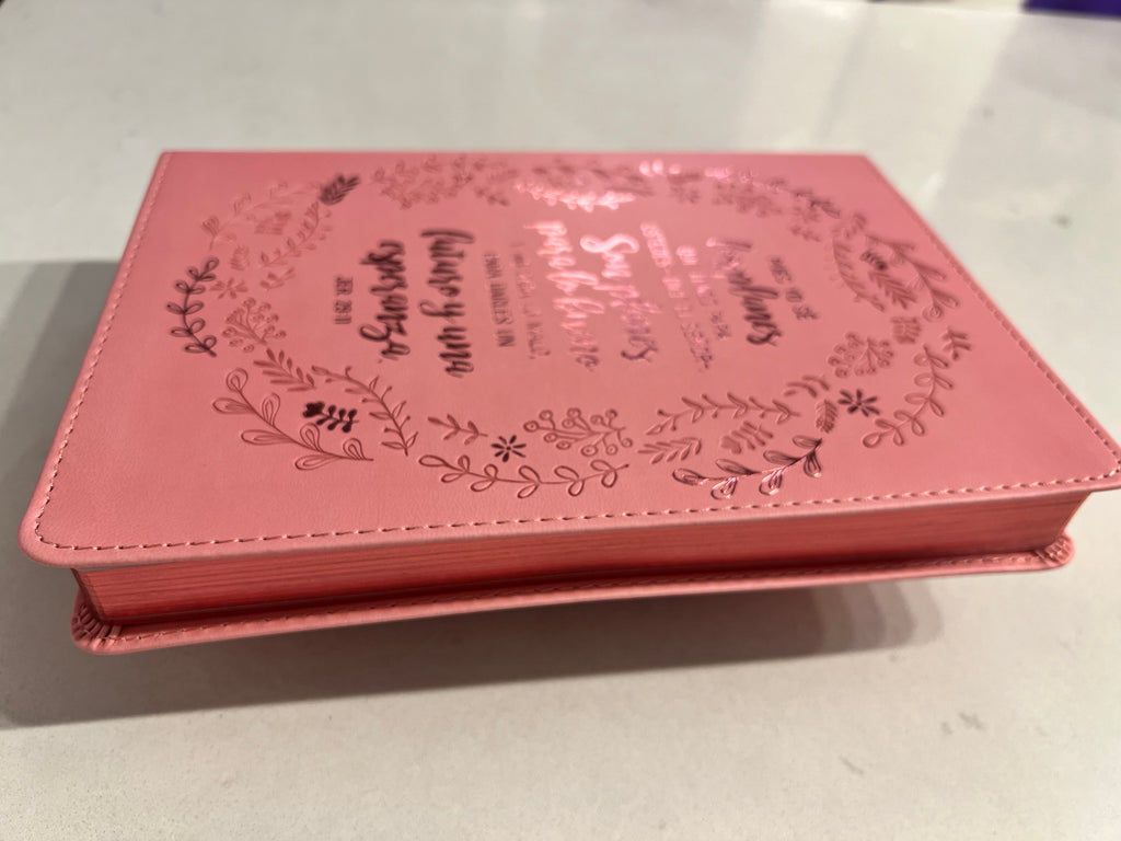 Libreta Cuero Rosado “Jeremías 29:11”