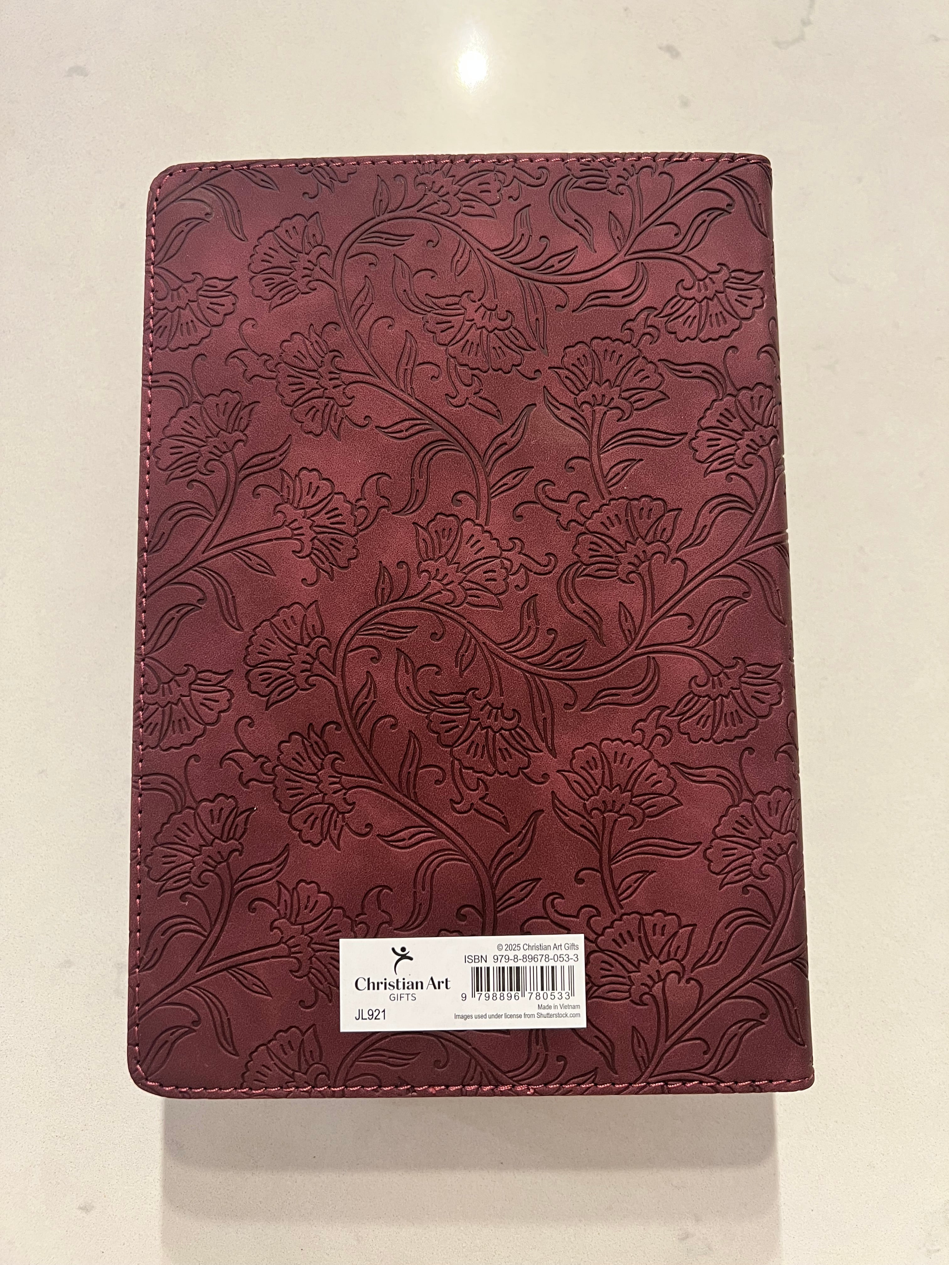 Libreta Cuero Vinotinto “Matthew 19:26”