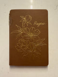Libreta de Cuero Marrón "Prayers" con Bolígrafo