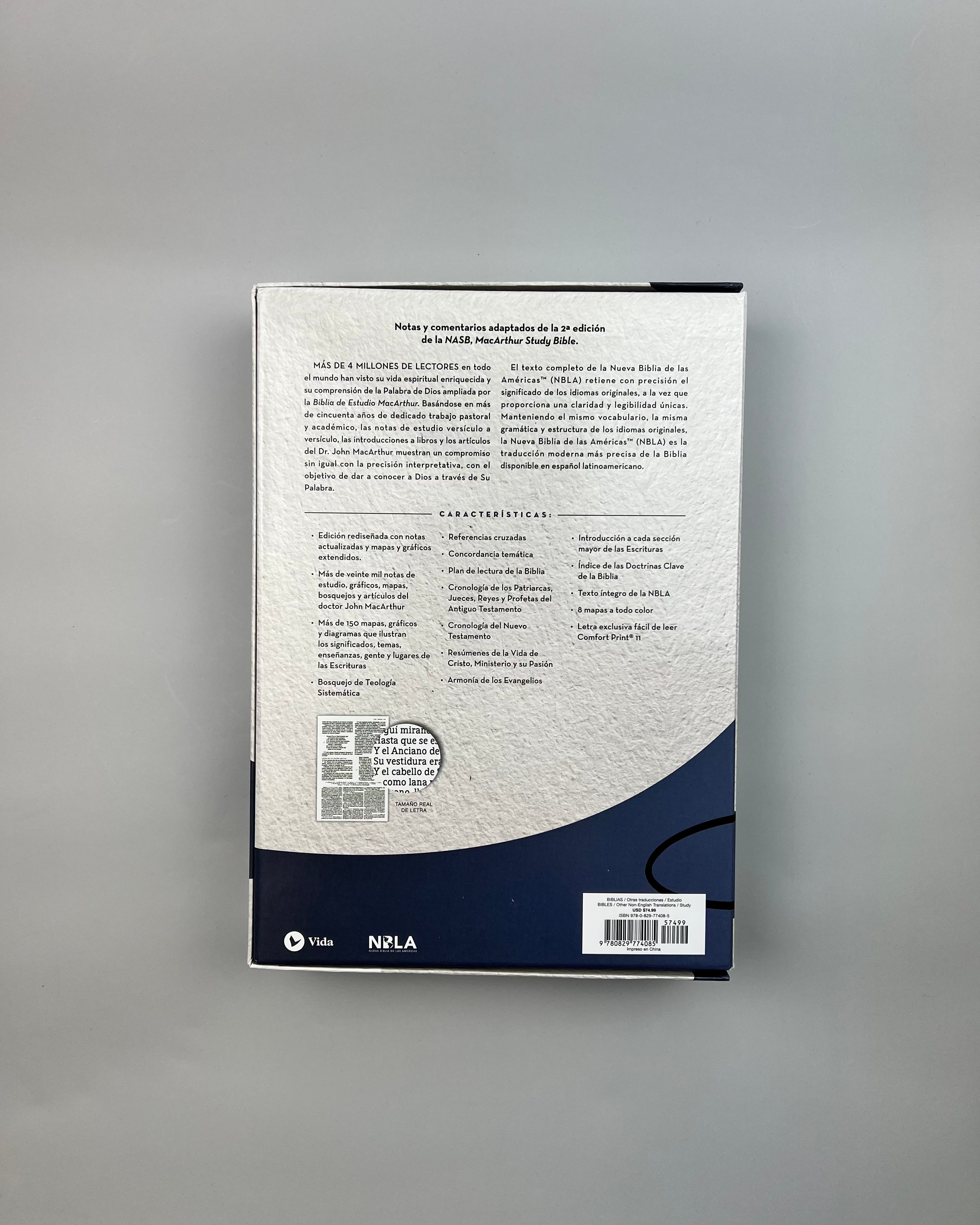 Biblia de Estudio MacArthur (NBLA), LeatherSoft™ Negro