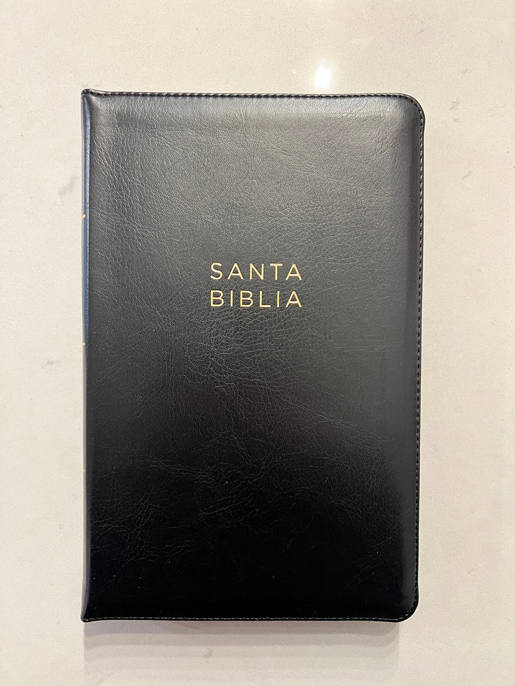 Santa Biblia (NBLA) Ultrafina Letra Grande, Leathersoft™ Negro con Cierre
