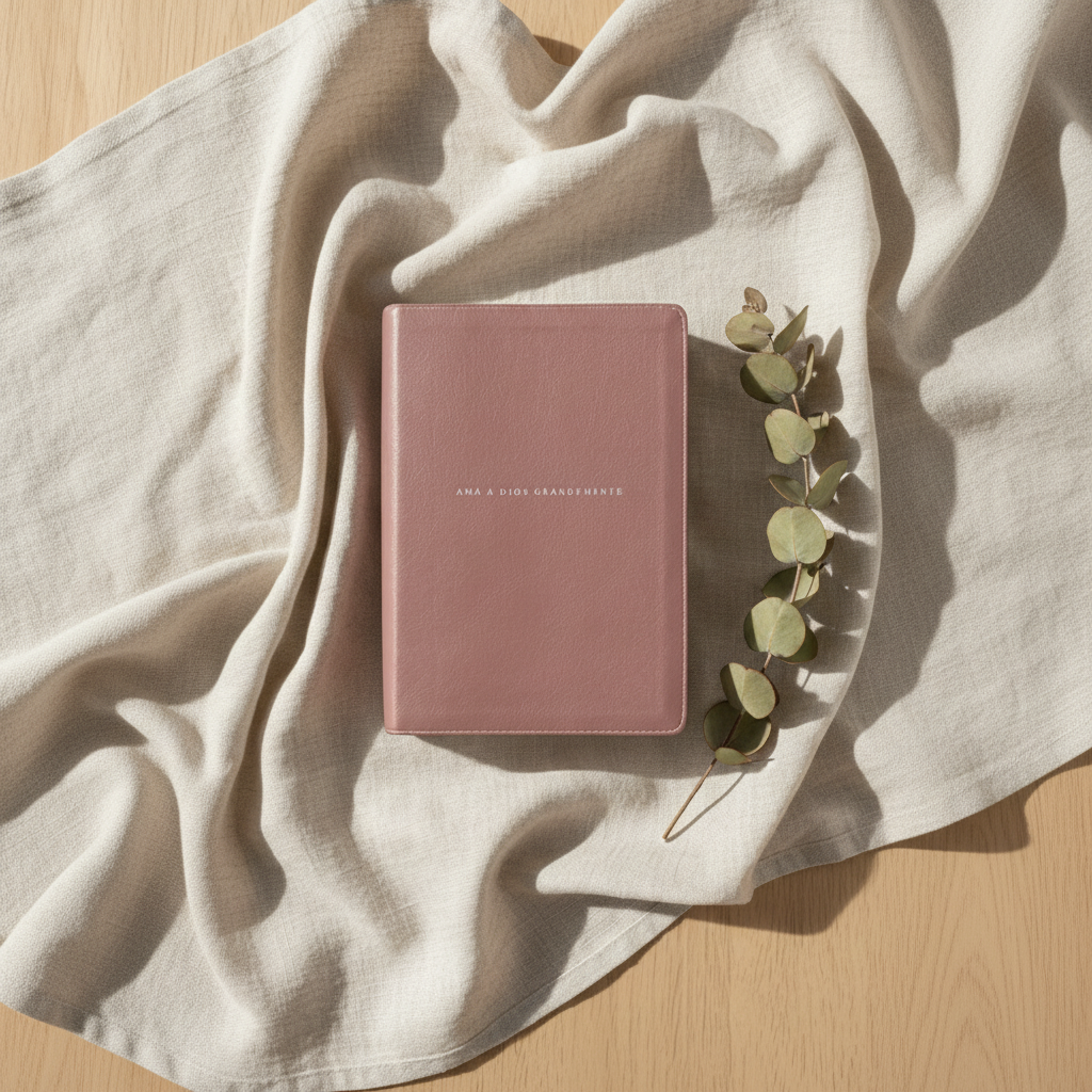 Biblia Ama a Dios Grandemente (NBLA), Leathersoft Oro Rosa