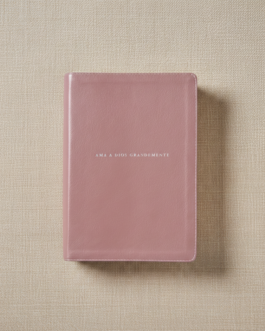 Biblia Ama a Dios Grandemente (NBLA), Leathersoft Oro Rosa
