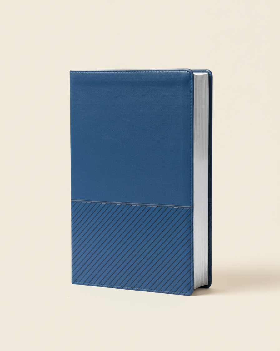 Biblia de Estudio del Diario Vivir para Jóvenes (NTV), SentiPiel Azul Marino