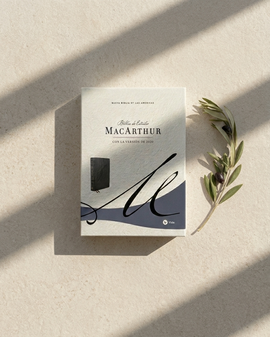[Backordered] Biblia de Estudio MacArthur (NBLA), LeatherSoft™ Negro