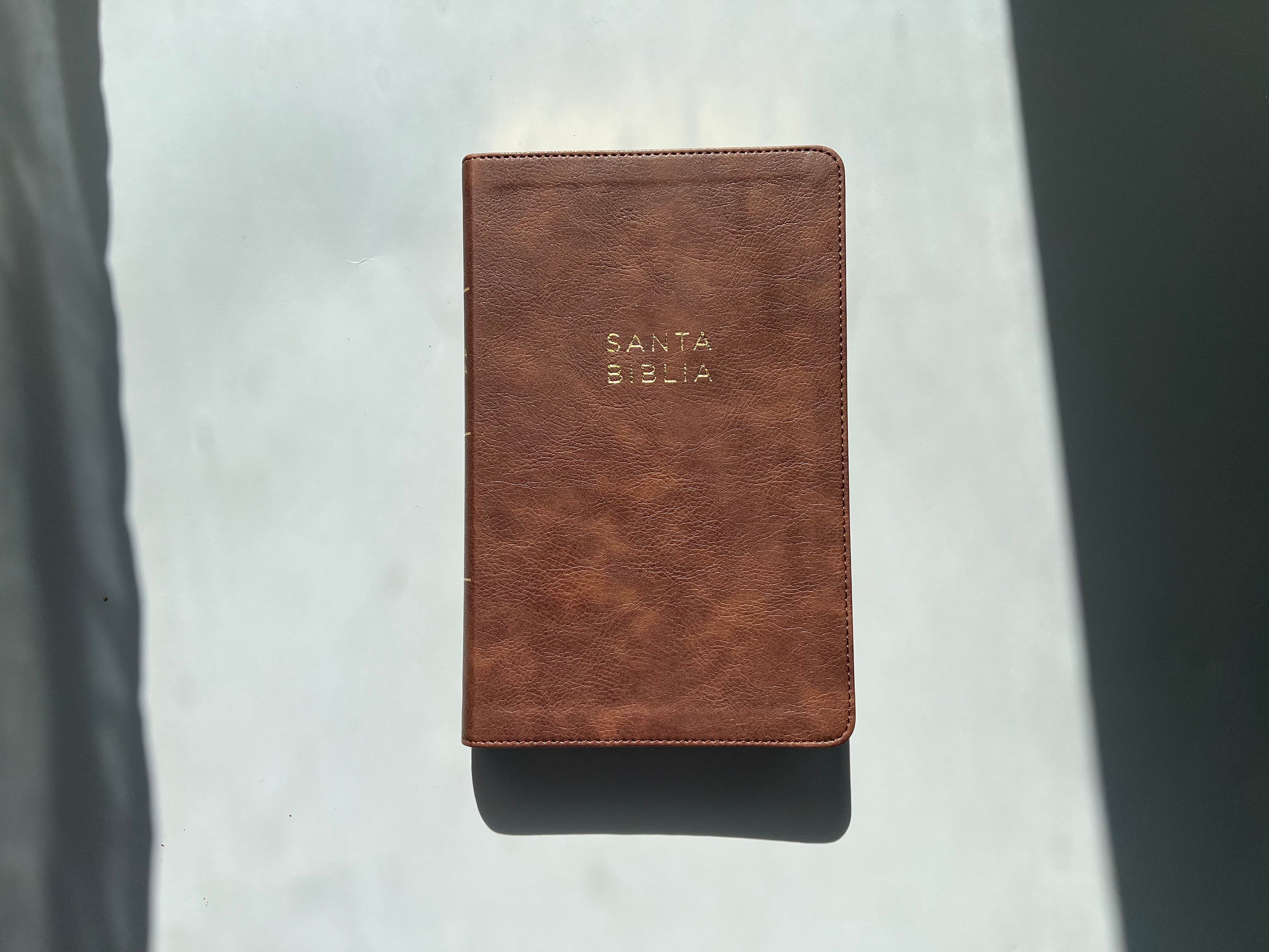 Santa Biblia (NBLA) Ultrafina Letra Grande, Leathersoft™ Café